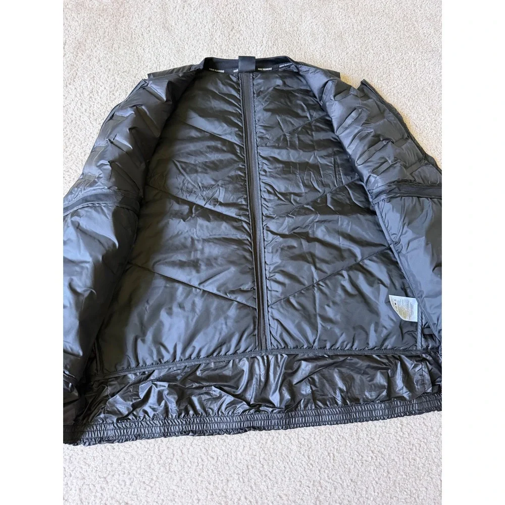 Nike Vest Aeroloft Stay Warm Woven Running Reflective Down Black Mens XL
